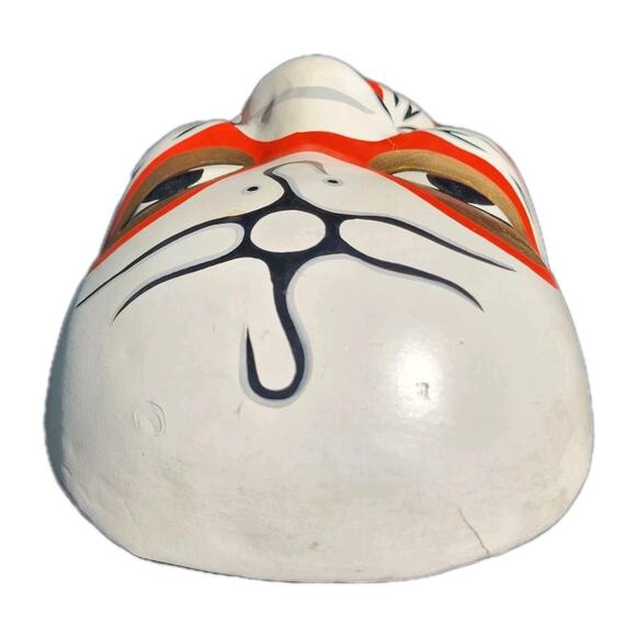 Vintage Chinese Opera Mask Hand Painted Paper Mache Wall Hanging Home Decor Rare - Picture 5 of 7